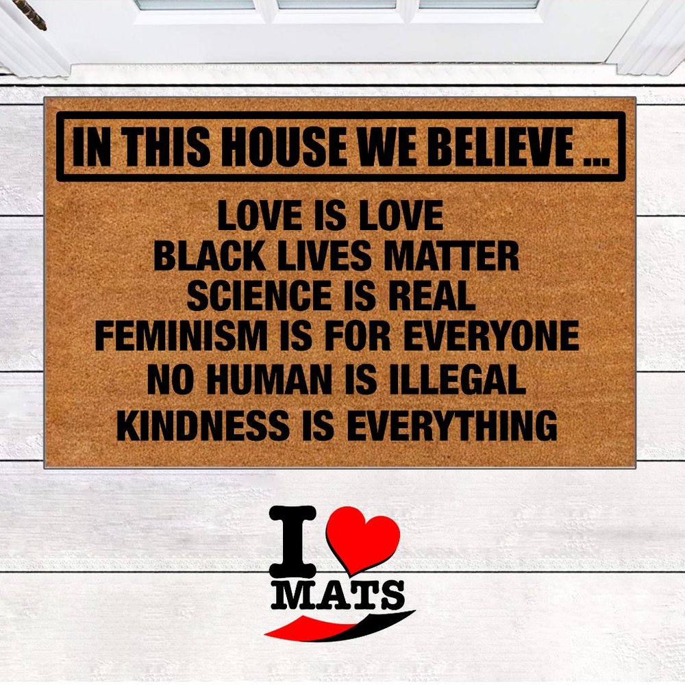 In This House We believe doormat fast shipping, funny Entry Doormats, Housewar…